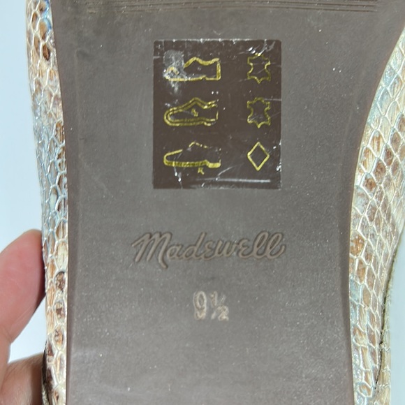 Madewell The Adelle Ballet Mule in Snake Embossed Leather - Picture 13 of 13